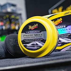 Meguiar's Ultimate Paste Wax, Durable Protection That Shines, Towel and Pad Included - 8 Oz Container