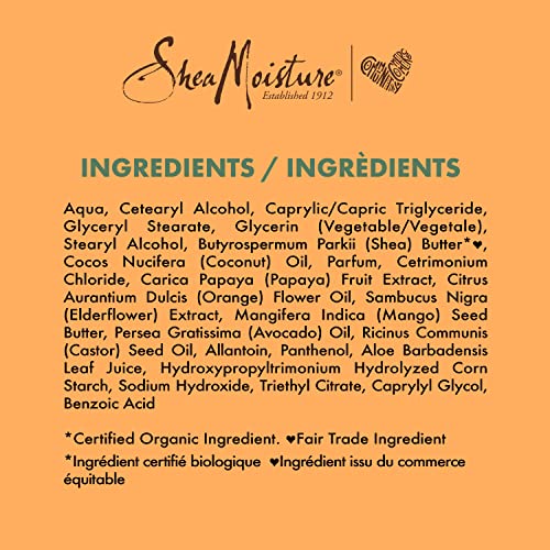 SheaMoisture Frizz Control Conditioner for Dry Hair, Papaya and Neroli, Sulfate Free Conditioner , 13.0 fl Ounce