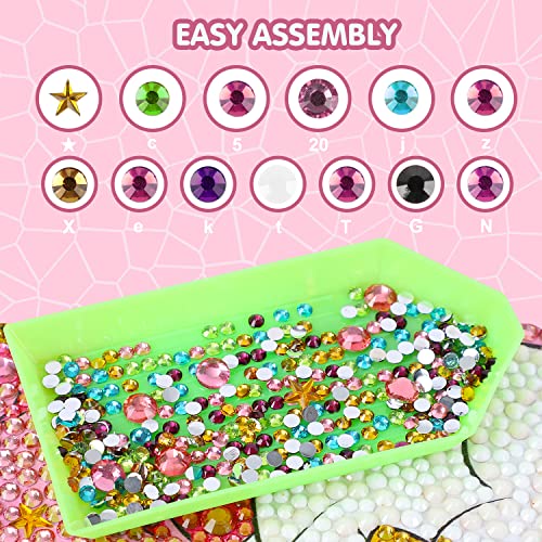 TOY Life 5D Diamond Painting Kits for Kids with Wooden Frame - Diamond Arts and Crafts for Kids Ages 6-8-10-12 Gem Art Painting Kit Girls Unicorn Crafts - Unicorn Diamond Painting Kits for Kids Girls