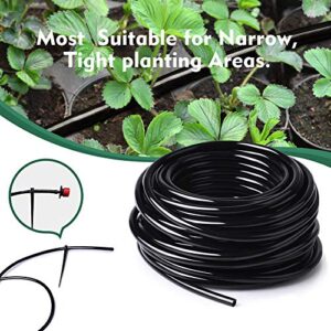 200ft 1/4 inch Drip Irrigation Tubing Blank Distribution Tubing Drip Irrigation Hose Garden Watering Tube Line for Garden Irrigation System