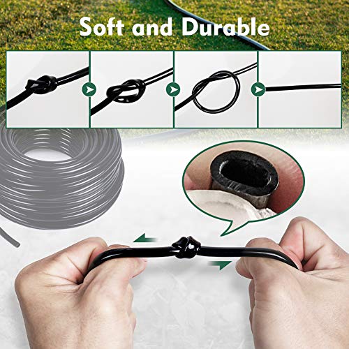 200ft 1/4 inch Drip Irrigation Tubing Blank Distribution Tubing Drip Irrigation Hose Garden Watering Tube Line for Garden Irrigation System