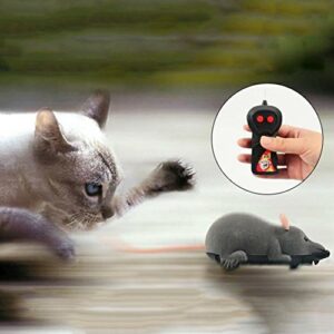 Smaroll Interactive Cat Toys for Indoor Cats Remote Control RC Funny Cat Toy Running Wheel Wireless Chasing Prank Toy for Kitten and Pets