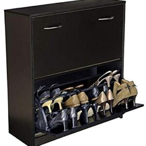 Venture Horizon Double Shoe Cabinet Black