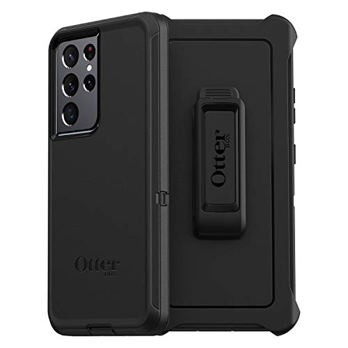 OtterBox Defender Case for Samsung Galaxy S21 Ultra 5G, Shockproof, Drop Proof, Ultra-Rugged, Protective Case, 4X Tested to Military Standard, Black