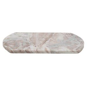 creative co-op marble cheese, buff color cutting board, 12" x 8"
