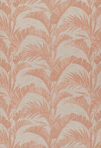 momeni riviera transitional indoor/outdoor area rug, coral, 3'3" x 5'