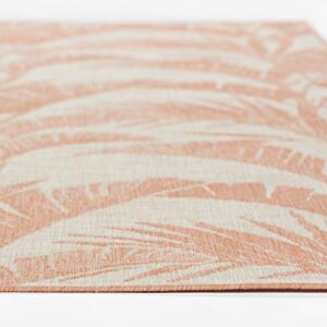 Momeni Riviera Transitional Indoor/Outdoor Area Rug, Coral, 3'3" X 5'