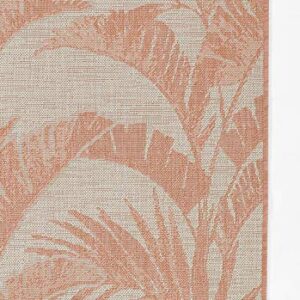 Momeni Riviera Transitional Indoor/Outdoor Area Rug, Coral, 3'3" X 5'