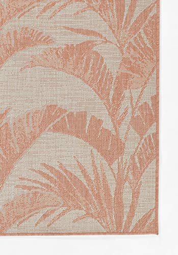 Momeni Riviera Transitional Indoor/Outdoor Area Rug, Coral, 3'3" X 5'