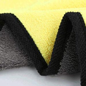 Soft Microfiber Towel for Washing, Drying, Detailing Vehicle, Absorbent Car Wash Towels, Micro Fiber Clothes for Car Detailing/Interior Lint Free 600GSM ,6 Pack 16 x 16inches