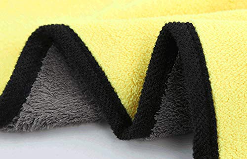 Soft Microfiber Towel for Washing, Drying, Detailing Vehicle, Absorbent Car Wash Towels, Micro Fiber Clothes for Car Detailing/Interior Lint Free 600GSM ,6 Pack 16 x 16inches