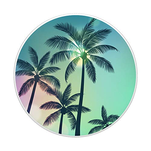 Exotic Plant Palm Tree Leaves Sunny Beach Summer Tropical PopSockets PopGrip: Swappable Grip for Phones & Tablets