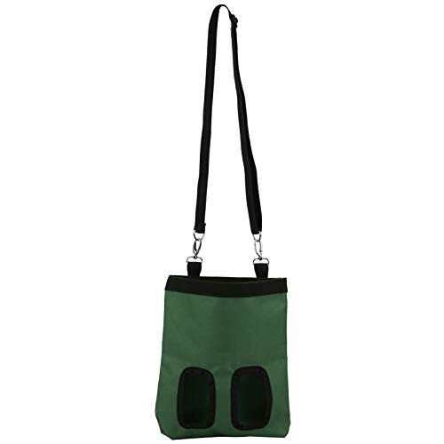 Rabbit Feeding Bag, Hanging with Feeding Hole 600D Oxford Cloth Hay Feeding Bag, for Small Pets Rabbit Small Animals(Green)