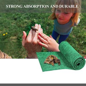 Mechpia 59" x 20" Reptile Carpet, Terrarium Extra Large Mat Liner Bedding Reptile Substrate Supplies for Bearded Dragon Lizard Leopard Gecko Snake Tortoise (Green)