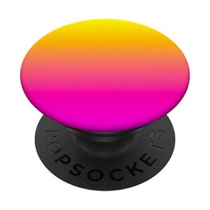 pretty gradient aesthetic colorful yellow pink ombre colors popsockets popgrip: swappable grip for phones & tablets
