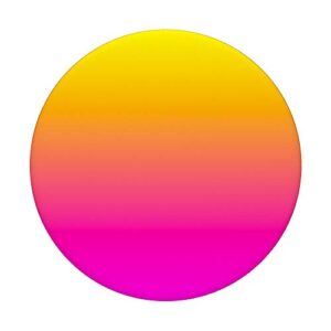 Pretty Gradient Aesthetic Colorful Yellow Pink Ombre Colors PopSockets PopGrip: Swappable Grip for Phones & Tablets