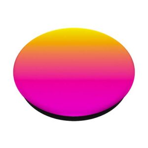 Pretty Gradient Aesthetic Colorful Yellow Pink Ombre Colors PopSockets PopGrip: Swappable Grip for Phones & Tablets