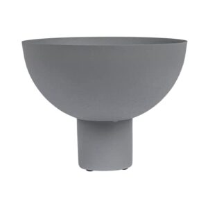 Bloomingville Decorative Metal Footed, Grey Bowl