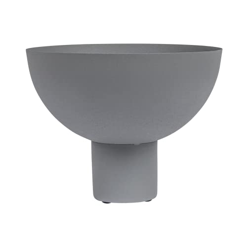 Bloomingville Decorative Metal Footed, Grey Bowl