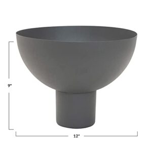 Bloomingville Decorative Metal Footed, Grey Bowl