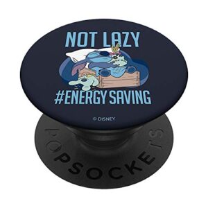 disney lilo & stitch not lazy energy saving popsockets popgrip: swappable grip for phones & tablets