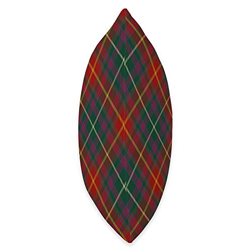 The Celtic Flame Plaid Tartans County Meath Irish Tartan Plaid Throw Pillow, 16x16, Multicolor