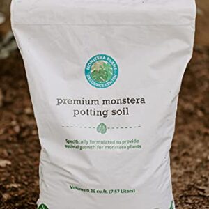 Premium Monstera Potting Soil - Quick Drain Potting Soil for Monstera Deliciosa/Swiss Cheese Plant