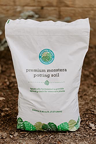 Premium Monstera Potting Soil - Quick Drain Potting Soil for Monstera Deliciosa/Swiss Cheese Plant