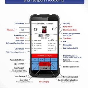 IDetect Quantum Edge Age Verification ID Scanner for Bars and Clubs - Passport, ID and Drivers License Reader - Includes Handheld Scanner, Outer Carry Case, & Accessories - Stops Unwanted IDs (V2)