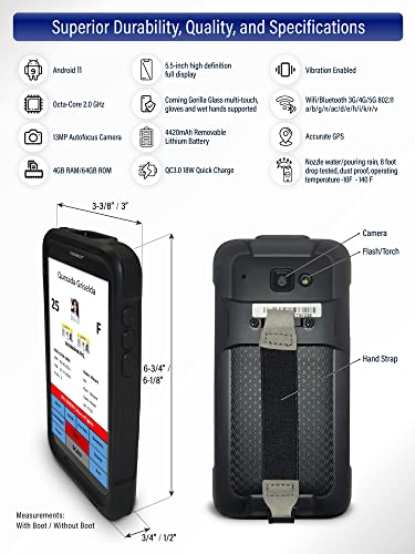 IDetect Quantum Edge Age Verification ID Scanner for Bars and Clubs - Passport, ID and Drivers License Reader - Includes Handheld Scanner, Outer Carry Case, & Accessories - Stops Unwanted IDs (V2)