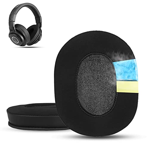 Instant-Chill Krone Kalpasmos Cooling-Gel Replacement Earpads for Turtle Beach Stealth 700/600/520,Audio Technica Replacement Earpads for ATH-M50X/M40X/M30X & More, Cushion Replace for Headphones