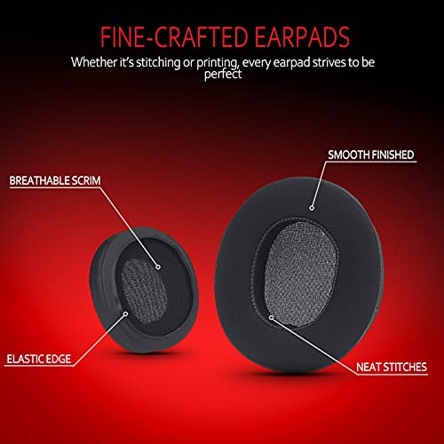 Instant-Chill Krone Kalpasmos Cooling-Gel Replacement Earpads for Turtle Beach Stealth 700/600/520,Audio Technica Replacement Earpads for ATH-M50X/M40X/M30X & More, Cushion Replace for Headphones