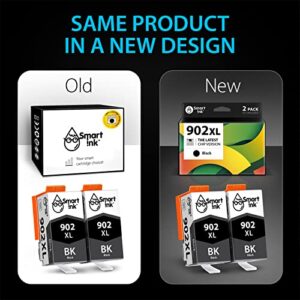 Smart Ink Compatible Ink Cartridge Replacement for HP 902XL 902 XL (2 Black, Combo Pack) to use with OfficeJet Pro 6978 6968 6970 6975 6960 Officejet 6962 6958 6950 6954 6951 6956 6961 6963 6964 6966