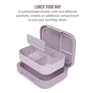 Bentgo® Modern - Versatile 4-Compartment Bento-Style Lunch Box, Leak-Resistant, Ideal for On-the-Go Balanced Eating - BPA-Free, Matte Finish and Ergonomic Design (Orchid)