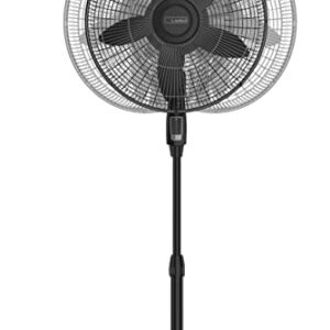 Lasko S18440 Performance 18-inch Oscillating Pedestal Standing Floor Fan with Remote Control and Adjustable Stand for Indoor, Bedroom, Living Room, Home Office & College Dorm Use – Black