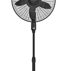 Lasko S18440 Performance 18-inch Oscillating Pedestal Standing Floor Fan with Remote Control and Adjustable Stand for Indoor, Bedroom, Living Room, Home Office & College Dorm Use – Black