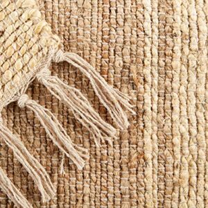 DII Woven Rugs Collection Hand-Loomed Jute, 2x3', Off-White Stripes