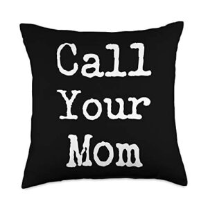 graduation gifts call your mom-gift for adult children-dorm decor throw pillow, 18x18, multicolor
