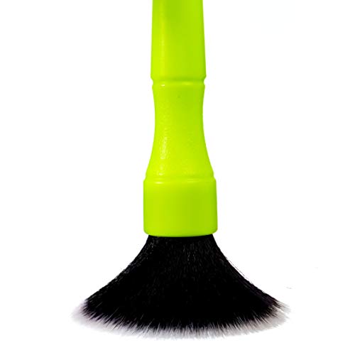 Grime Grabber Detailing Soft Synthetic Bristle Brushes for Automotive Interior Cleaning (Small)