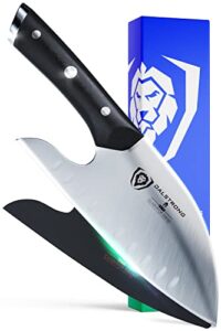 dalstrong guardian chef knife - 8 inch - gladiator series elite - ergonomic design - razor sharp - forged high carbon german steel - full tang - w/sheath