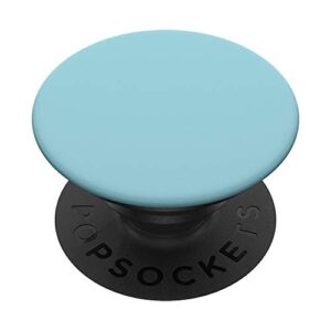 simple chic solid color aqua turquoise teal robin's egg blue popsockets popgrip: swappable grip for phones & tablets