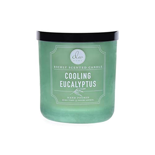 DW Home, Medium Single Wick Candle, Cooling Eucalyptus