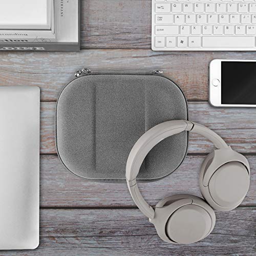 Geekria Shield Headphones Case Compatible with Sony WH1000XM4, WH1000XM3, WH1000XM2, WH-XB910N Case, Replacement Hard Shell Travel Carrying Bag with Accessories Storage (Grey)