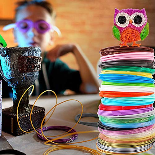 Smallant 3D Pen Filament,1.75mm PLA Filament Pack of 32 Colors, Diameter Filament, Each Color 10 Feet, Total 320 Feet Lengths