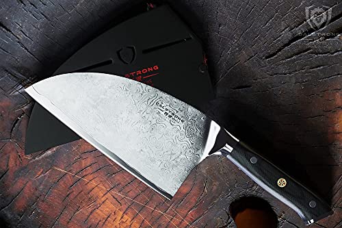 Dalstrong Serbian Chef Knife - 8 inch - Meat Cleaver - Shogun Series ELITE - Japanese AUS-10V Super Steel Kitchen Knife - G10 Handle - Sheath Included