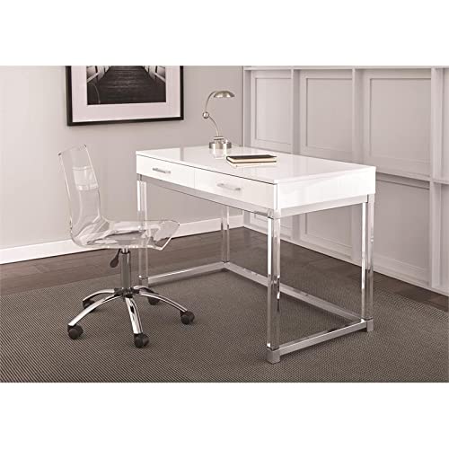 Steve Silver Everett White Painted Wood Desk