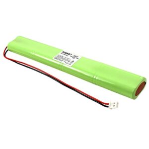 hqrp emergency exit light battery compatible with unitech bbat0043a lithonia elb-b003 elb-b004 bat9.6v700 aa700mah aa900mah 9.6v 700mah ni-cd bbatoo43a