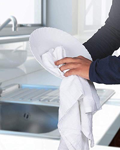 Simpli-Magic 79374 Flour Sack Kitchen Towels, Pack of 14, White