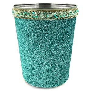 decorative trash can glitter mosaic beach trash can wastebasket garbage can for bathroom