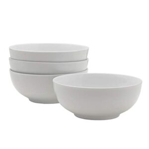 everyday white by fitz and floyd soup cereal porcelain bowls, set of 4